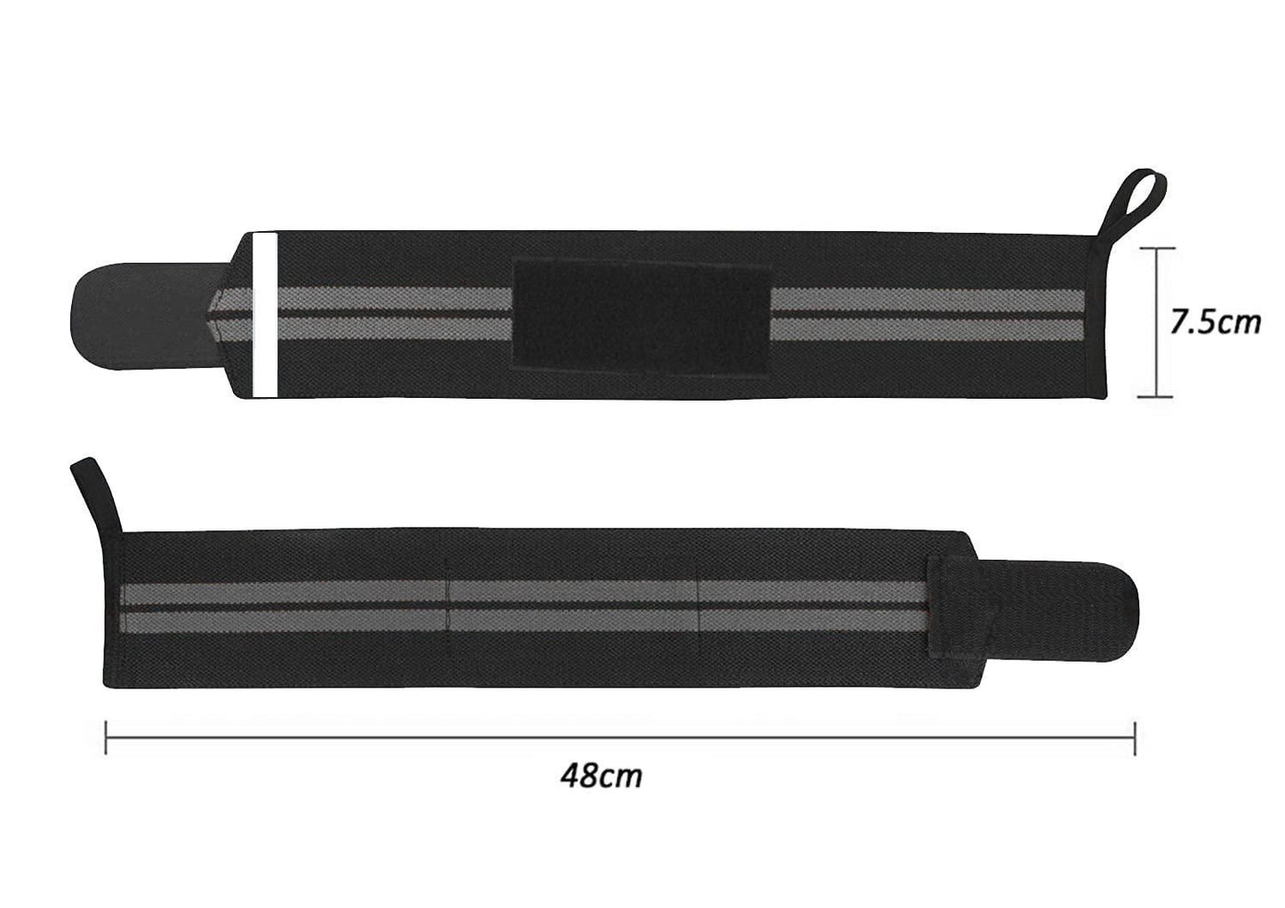 Wrist Band Straps With Thumb Loop For Gym (Pack of 1) - VirtualBag