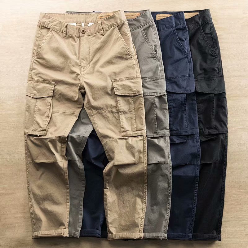 Simple Multi-pocket Men's Pants - VirtualBag